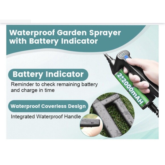 VAXMAY 2 Gallon Battery Powered Electric Sprayer with Adjustable Speed & Nozzles - Picture 13 of 16